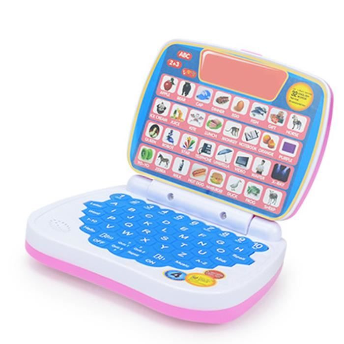 Ordinateur Éducatif Bilingue Enfant - Tablette Interactive Avec Souris - Jeux Et Musique - Dès 3 Ans