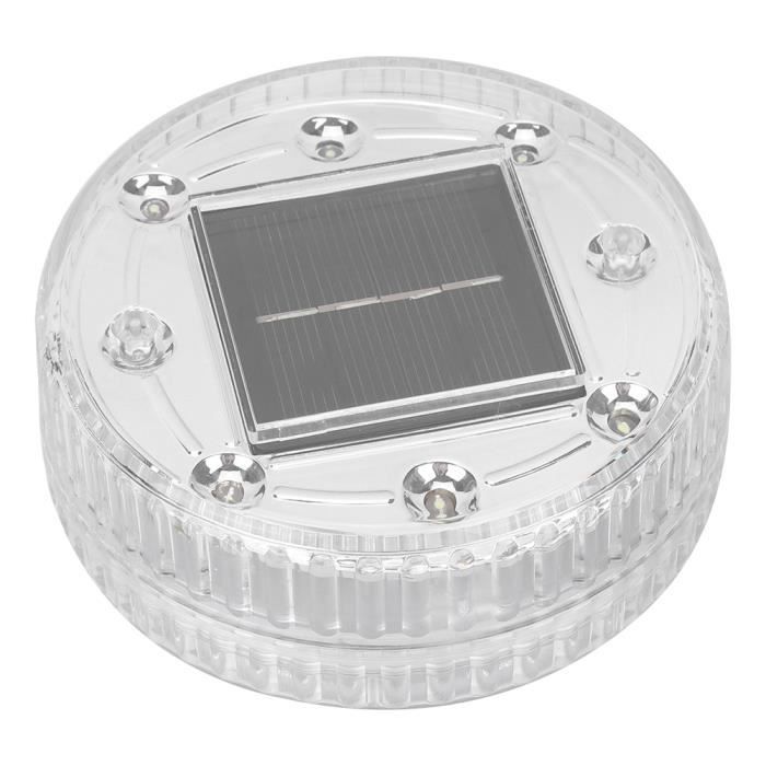 lampe solaire flottante led étanche pour piscine - yosoo - blanc - 12cm x 5cm