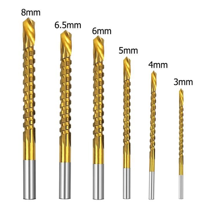 Sourcing Map Lot De 3 Forets Hélicoïdaux Pointe Ronde 3.5mm - Pour Bois, Plastique, Caoutchouc