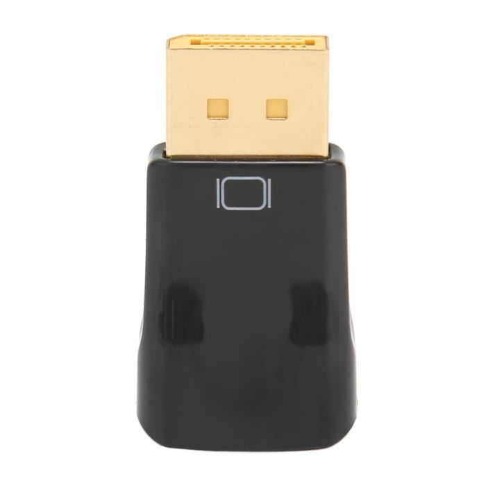 Ankey Lot de 8 adaptateurs DisplayPort DP vers VGA plaqués or (mâle vers femelle) pour ordinateur, ordinateur de bureau, ordinateur portable, PC, moniteur, projecteur, HDTV