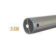 Manche télescopique de 1.33 m à 2.40 m en aluminium pour épuisette, balai, brosse etc… - Linxor-1