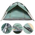 Tente pop - up imperméable à double couche tente automatique portable pour camping - Vvikizy - 3-4 adultes - 220x200x140cm-1