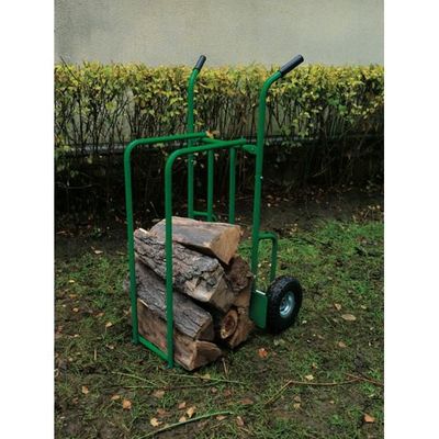 Chariot transport bois de chauffage l Trolley métal pour bois