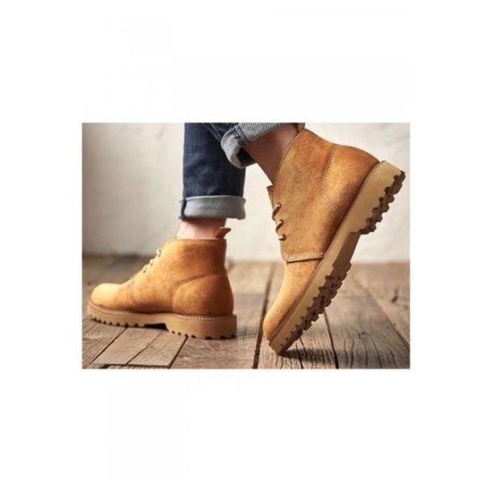 Bottines online beige homme