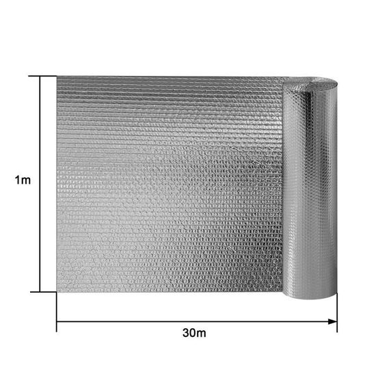 Dripex Film Isolant Aluminisé 3-4mm pour radiateur sol toit mur
