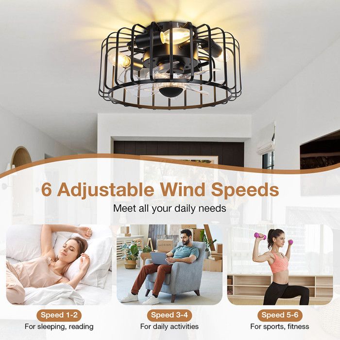 Plafonnier Avec Ventilateur, 36W Ventilateur De Plafond Avec Lampe, 9.5 Petite Lampe De Plafonnier Avec Ventilateur, 36W Ventilateur De Plafond Avec Lampe, 9.5 Petite Lampe De
