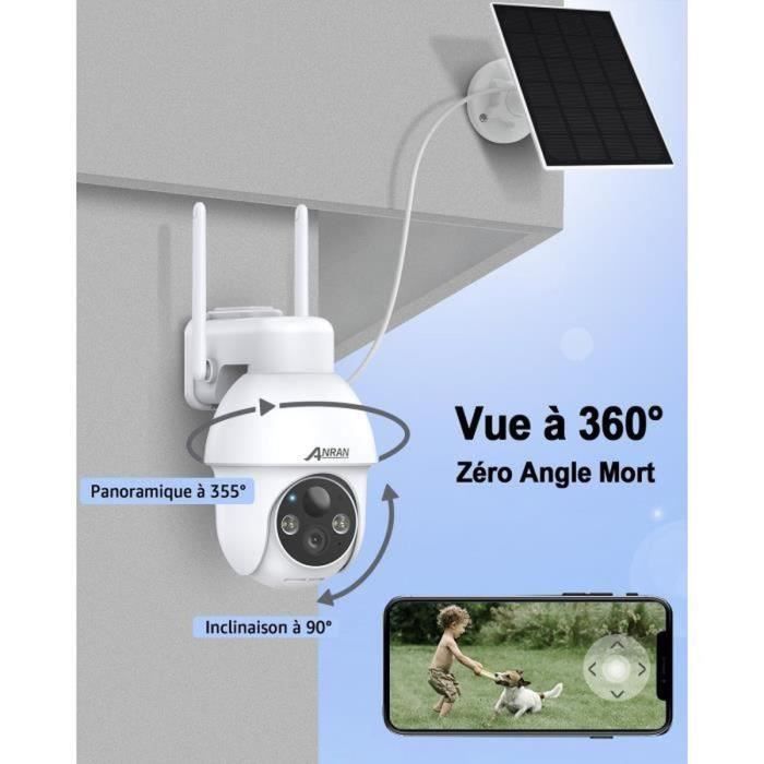 Accessoires photo,Caméra de sécurité extérieure sans fil batterie  Rechargeable caméra IP sans fil 1080P Wifi caméra IP Surveillance -  Cdiscount Bricolage