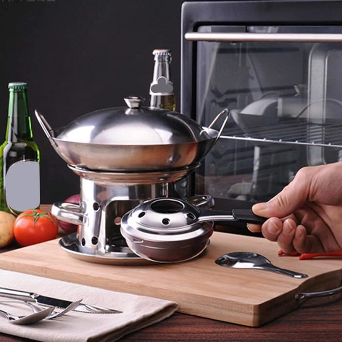 Brûleur à fondue portable en acier inoxydable pour fondue au  fromage-chocolat[321] - Cdiscount Electroménager