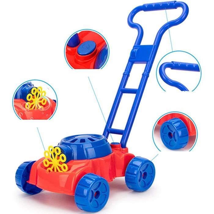 Tondeuse à Bulles Enfant ZHHGOO - Machine à Bulles Automatique En Forme De Tondeuse à Gazon, Jouet Extérieur Pour Enfants Dès 3 Ans (Vert)
