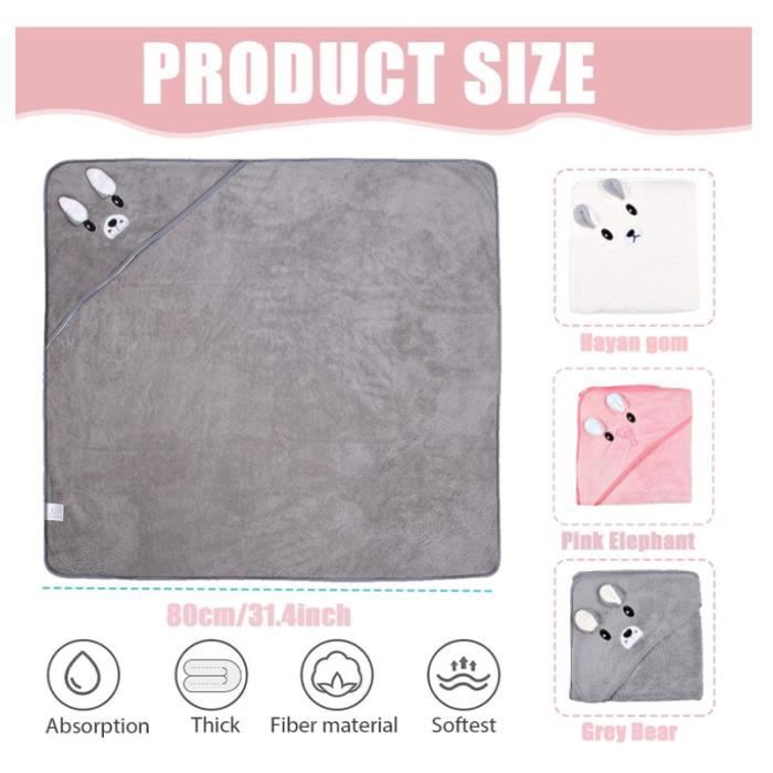 Sortie De Bain Bebe Serviettes De Bain Bébé Wffeila - 3 Capes à Capuche 80x80cm Peluche Corail Serviette Peluche Douce Sortie De Bain Bebe Serviettes De Bain Bébé Wffeila - 3 Capes à Capuche 80x80cm Peluche Corail Serviette Peluche Douce