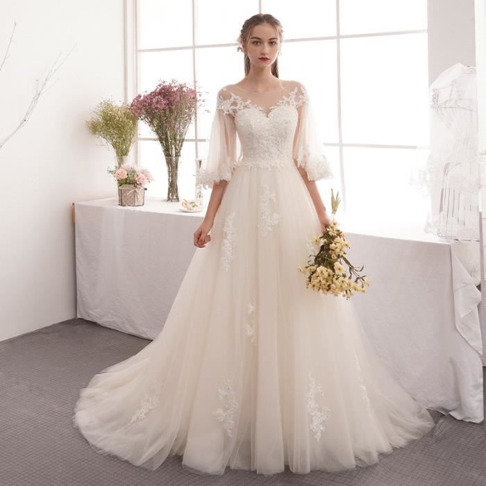 Robe mariée voilée discount 2020