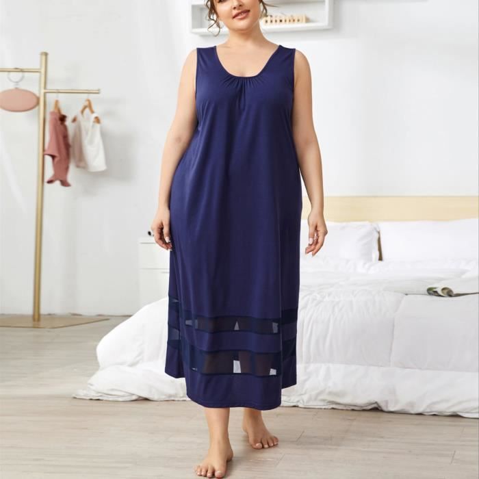 Dilwe Chemise de nuit pour femme Femmes surdimensionn Longue