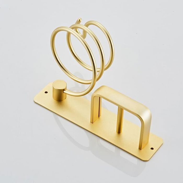 Support Mural Sèche-cheveux Aluminium Support Mural Sèche-Cheveux En Aluminium - Doré - Pour Salle De Bain - Fixation Facile étagère Pour Produits Cosmétiques Support Mural Sèche-cheveux Aluminium Support Mural Sèche-Cheveux En Aluminium - Doré - Pour Salle De Bain - Fixation Facile étagère Pour Produits Cosmétiques
