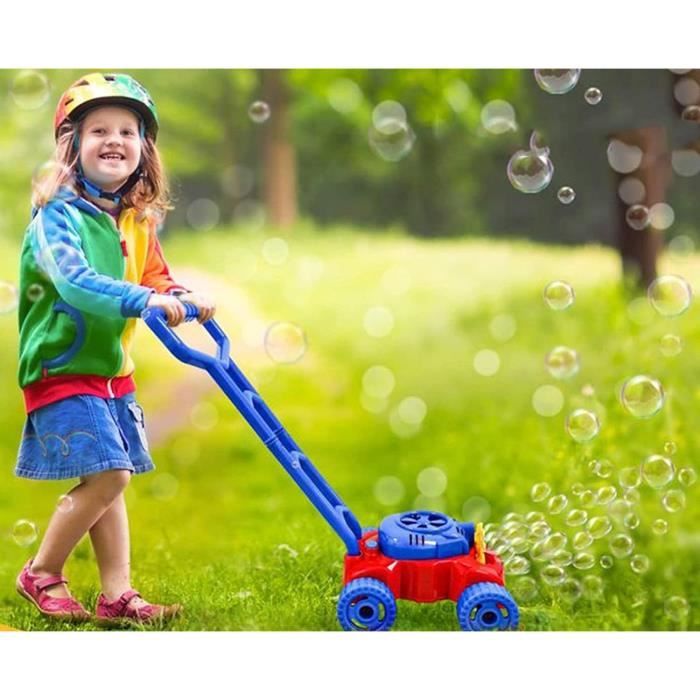 Machine a bulles pour enfants, tondeuse a gazon, jouet de pulverisation automatique pour les