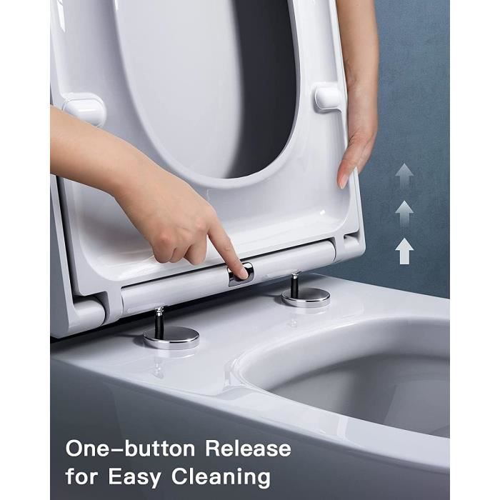Abattant Wc Abattant Wc Avec Reducteur Integre De Toilettes Antibact rien Et Ur e Formald hyde Fermeture En Douceur Avec U Y1277