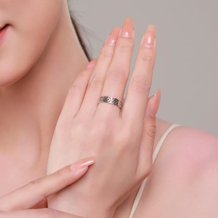 Taille 7 bague en argent Sterling 925 authentique c ur a c ur Style Simple pour femmes cadeau de bijoux f Achat Vente bracelet gourmette taille 7 bague en argent Ster Mixte Argent Neuf Cd