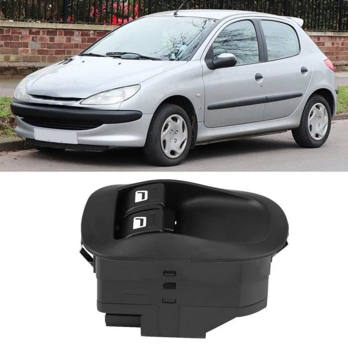 ZSKSJHSJ Bouton Lève Vitre 6554.WA 6554.WH 6554.58 Interrupteur De Vitre Électrique Bouton De Commande De Rétroviseur Pour Peugeot 206 Noir Commande Leve Vitre