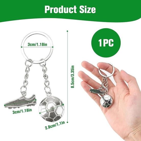 Portefeuille Pour Enfants Motif Football Avec Porte-clés - Multicolore - Poches Multiples