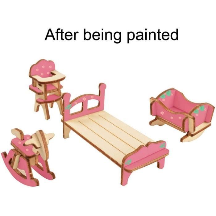30 Fenêtres Miniatures En Bois Pour Maison De Poupée - Décorations 6.9x6.9 Cm, Bricolage, Artisanat, Jouets - 6
