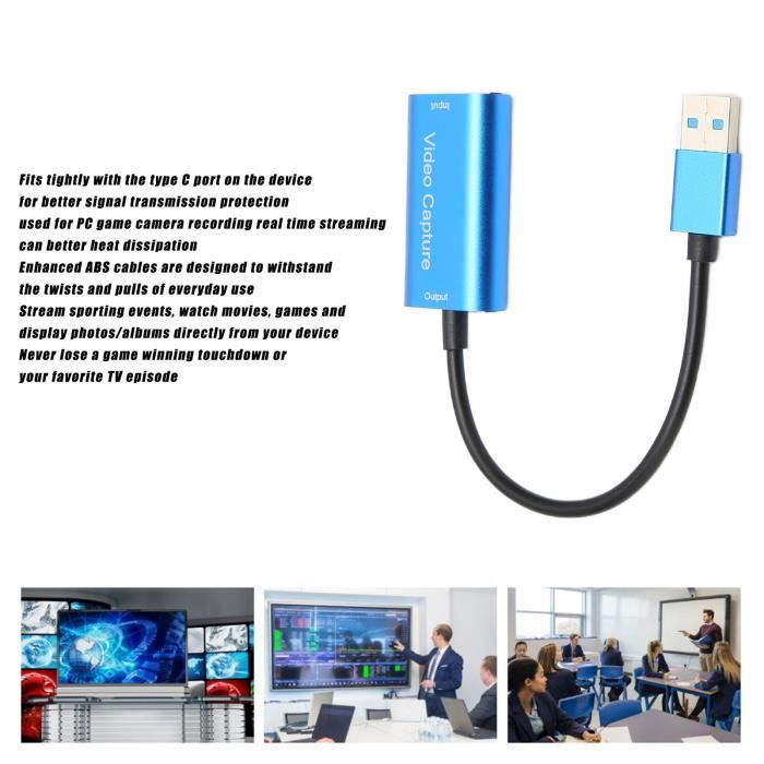 ROM Carte de capture vidéo USB3.0 4K HDMI Capture d'interface multimédia  vers USB - Cdiscount Informatique