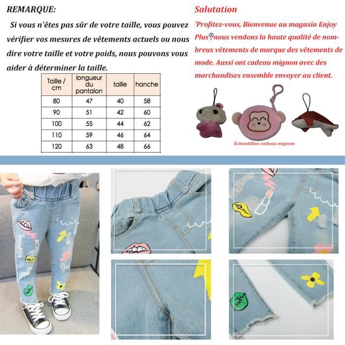 Jean store pour fille