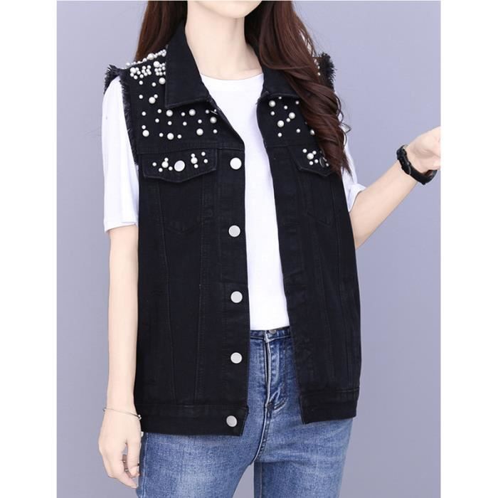 Veste en jean femme mi longue deals