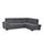 Canape angle reversible 5 place en tissu
