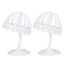 Rameng Supports en Plastique Pliables pour Perruques Stable Chapeau Porte Perruques Plastique