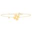 14K Or Jaune Finition Tennis Bracelet Rouge Rond Diamants 2 ct pour femmes