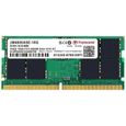 Transcend JM4800ASE-16G Module mémoire pour PC portable DDR5 16 GB 1 x 16 GB ECC 4800 MHz SO-DIMM 262 broches CL40 JM48-0