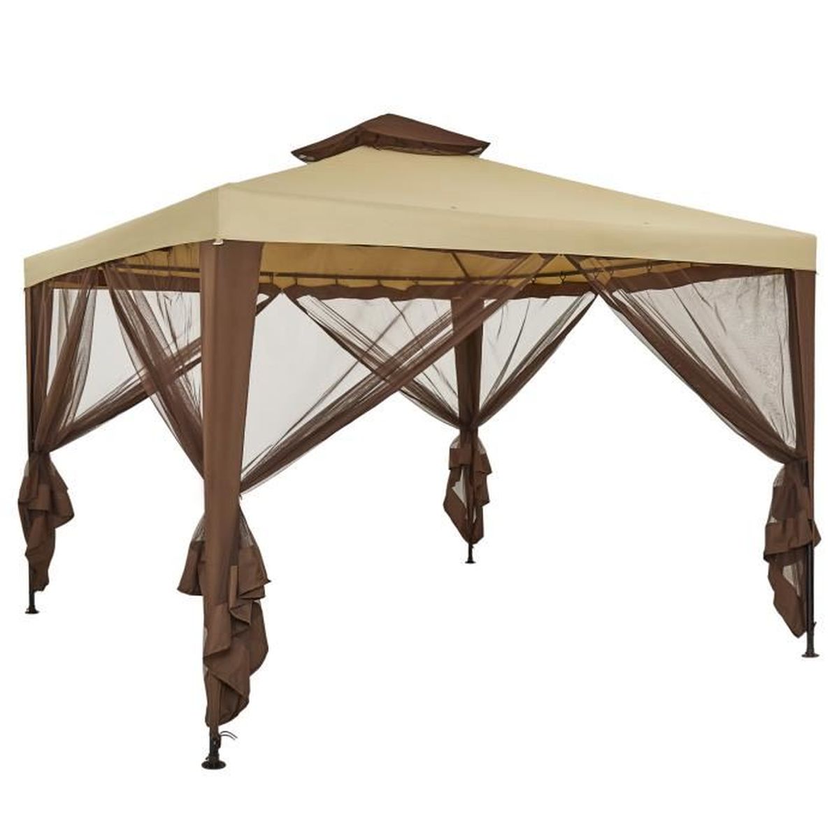 Mondeer Gazebo de Jardin Intubém, Tente avec Moustiquaire à 4 Côtés