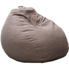 Pouf poire déhoussable gris foncé 80 x 70 cm - Fauteuil, Canapé, Coussin de Sol, Pouf d'intérieur - Rempli de Mousse - Bananair