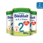 BLÉDINA 3 Boîtes de Lait en poudre Blédilait 2 (3x900g) - Blédilait De 6 à 12 Mois