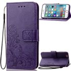 FULOZO Étui iPhone 6/6S 4.7–Imprimé Fleur Étui Housse Cuir Coque Portefeuille Pour iPhone 6S/6 4.7 pouces- Violet