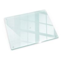 Cache plaque de cuisine - Tulup - antidérapante - verre trempé - pour plan de travail - 52x40 cm