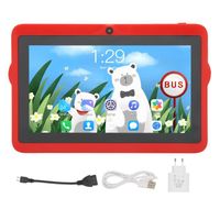 AKO-7334123480924Version WIFI 7 pouces de la tablette pour enfants avec support 2 + 32G de mémoire 5GWIFI bi-bande ((rouge européen)