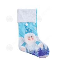 INN® Chaussettes de Noël avec des lumières Sac de bonbons lumineux bonhomme de neige bleu vieil homme Chaussettes cadeau de décorati