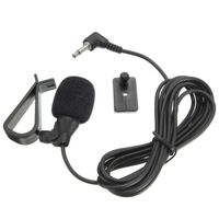 leory hot vente pvc wired 3,5 mm stéréo jack mini voiture micro micro externe pour pc dvd gps voiture radio microphone joueur