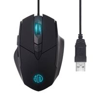 SDLOGAL Souris Gamer silencieuse, Souris De Jeu Optique Filaire USB avec LED Optique, 6 Boutons pour Ordinateur Portable, PC (Noir)