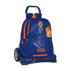 CARTABLE Cartable à roulettes Evolution Valencia Basket Bleu Orange -  -  - Valencia Basket