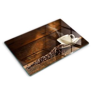 Cache-plaque De Cuisson TMK ArtDeko 75x52 Cm - 2 Pièces En Verre Trempé, Protection Anti-éclaboussures