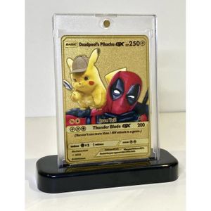 CARTE A COLLECTIONNER Carte Pokemon Gold Metal - Pikachu GX de Deadpool 