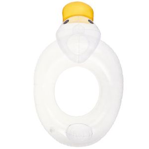BOUÉE - BRASSARD bague transparente - Bouée de piscine gonflable en forme de canard pour bébé, anneau de natation transparent,