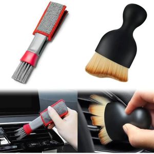 Kit De 5 Brosses De Nettoyage Auto - Pour Moteur, Bouches D'aération, Intérieur Et Extérieur, Poils Doux Nettoyage Intérieur Extérieur Voiture