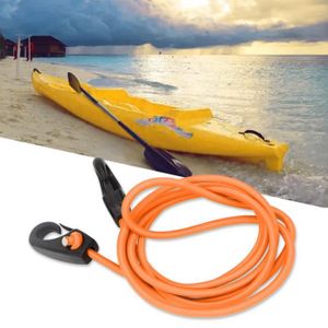KAYAK Laisse de tige de sécurité pour pagaie de kayak de navigation de 189 cm avec mousqueton pour pagayer (orange)-TIP