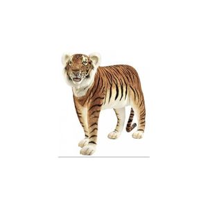 PELUCHE Peluche géante tigre brun jacquard - HANSA - 140 c