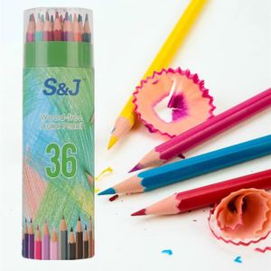 CRAYON GRAPHITE 36 PCS crayons couleurs de bois professionnels Non Toxique et Ecologique Art Dessin Crayons de coloriage de Haute Qualité