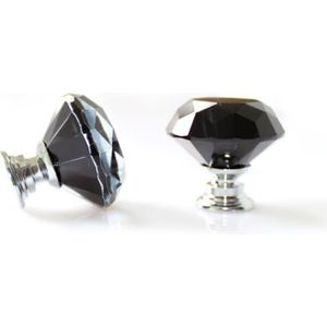 Boutons de Porte en Cristal,10 Pièces Poignées Boutons Poignee de Meuble Diamant avec Boutons de Vis pour Les Tiroirs 