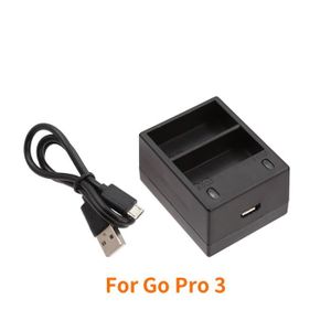 COQUE - HOUSSE - ÉTUI Coque - housse - étui,chargeur de batterie Portable à double Port,pour Go Pro Hero 9 8 7 6 5 caméra noire avec - for Gopro 3