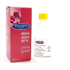ASSORTIMENT VIN Acide lactique 80% - 104ml (125g) - ARAUNER - pour